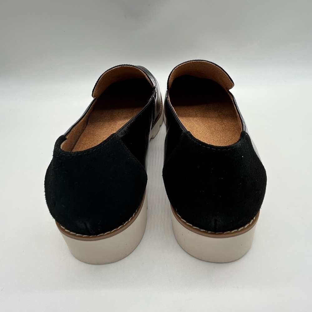 Vionic Kensley Black Patent Leather Loafers Women’s Size 12 Wide Orthotic NWB - Picture 7 of 10